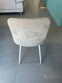 Sedia in tessuto da pranzo