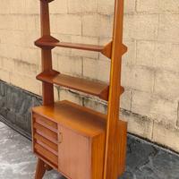 libreria anni 60 70 vintage design modulare teak m