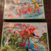 Set:Due puzzle Winnie the Pooh ,vintage