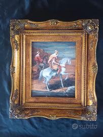 Dipinto orientalista olio su legno