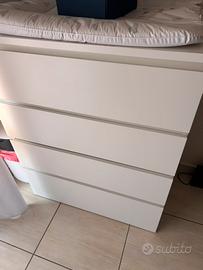 Cassetteria IKEA MALM 4 cassetti - Bianca