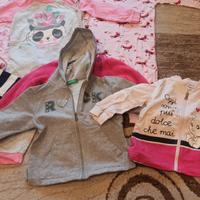 Box vestiti vari da bambina 9-24m