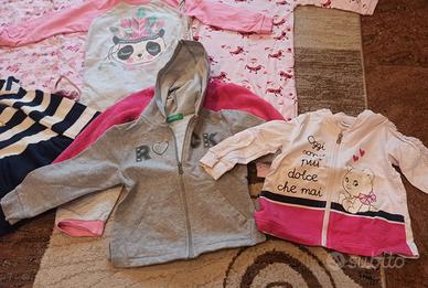 Box vestiti vari da bambina 9-24m