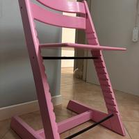 Sedia tripp trapp stokke rosa