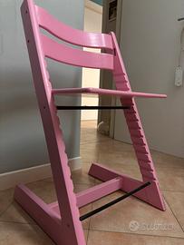 Sedia tripp trapp stokke rosa