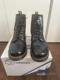 Stivale Dr. Martens stringato 1460 in pelle Smooth