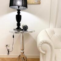Lampada da tavolo nera moderna grande alta 72 cm