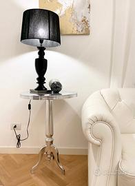 Lampada da tavolo nera moderna grande alta 72 cm