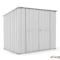 Casetta in lamiera box Acciaio 231x175 bianco