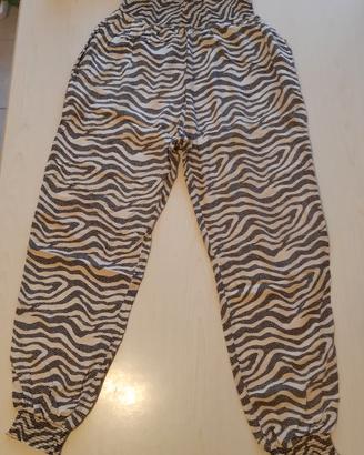 Pantaloni tessuto zebrati Ysabelmora