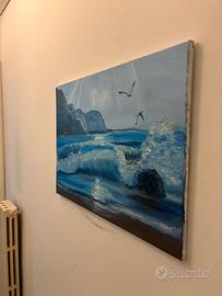 Quadro dipinto a mano – Paesaggio marino