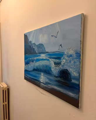 Quadro dipinto a mano – Paesaggio marino