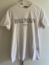 Maglietta Balmain bianca da uomo