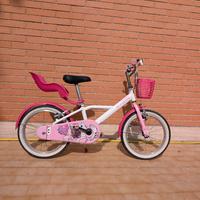 bici bambina 5-9anni rosa e bianca 