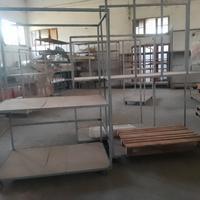 scaffalature metalliche portanti sulle ruote