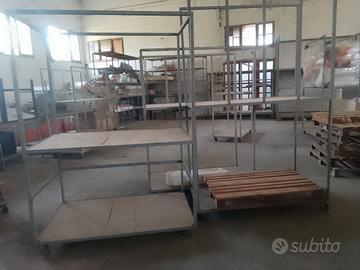 scaffalature metalliche portanti sulle ruote