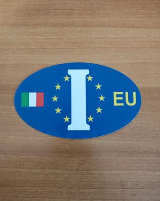 Adesivo Italia Europeo identificazione veicoli