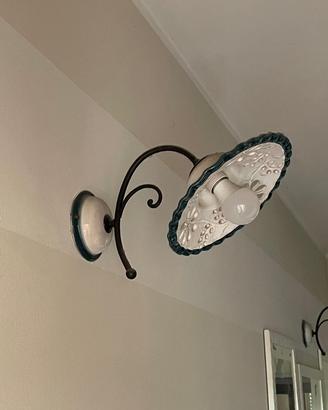 Lampade in ceramica dipinte mano
