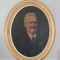 ritratto antico dipinto olio su tela 