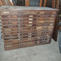 Antica Cassettiera da Tipografo - Mobile Vintage