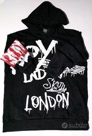 Felpa BOY London con Stampe Nera - L Unisex Ottime