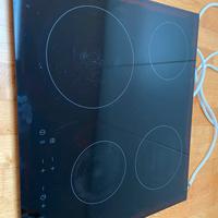 Piano cottura in vetro ceramica nero