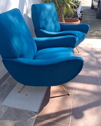 Coppia poltrone vintage italiane anni '50/'60