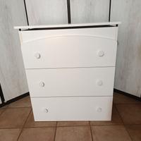 Fasciatoio Neonati con Cassettiera