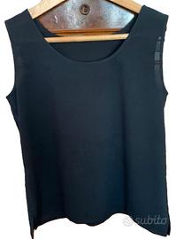 elegante canotta nera