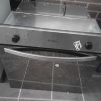 Duetto Candy forno nero inox, piano cottura 