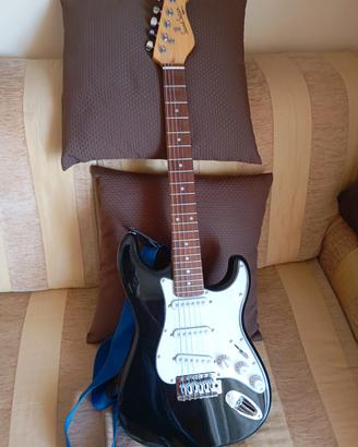chitarra elettrica e amplificatore 
