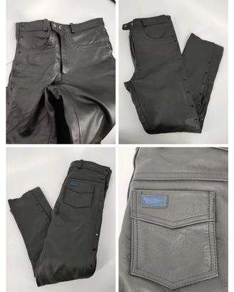 Pantaloni pelle da moto Stop lacci tg.44-50 Nuovi
