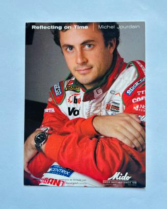 Cartolina automobilismo Michel Jourdain Mido