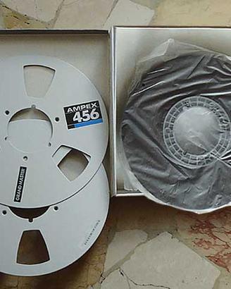 Ampex 456, bobina metallica con nastro 1/2 pollice