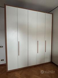 Armadio 5 ante bicolore