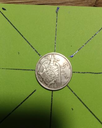 5 PTAS del 1957 Francico Cardillo.