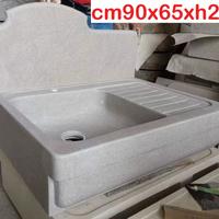 Lavello lavandino cucina in marmo granito 90 cm