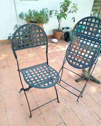 Sedie vintage da giardino
