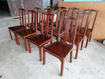 Set 12 sedie legno