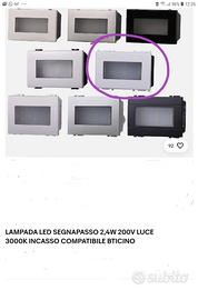 segnapasso lampada led luce 3000k