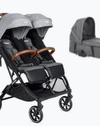Passeggino doppio X-Lander X-double con navicella