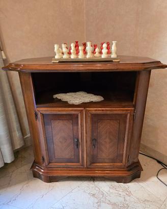 Mobile angolare classico in legno massello