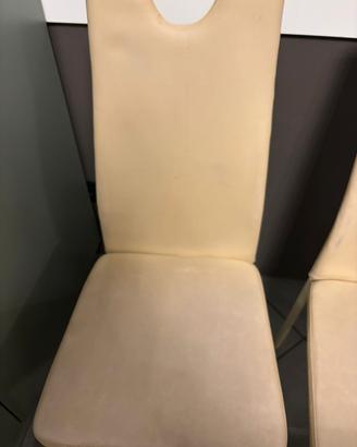  4 sedie ecopelle 7 euro caduna