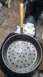 padella per castagne 