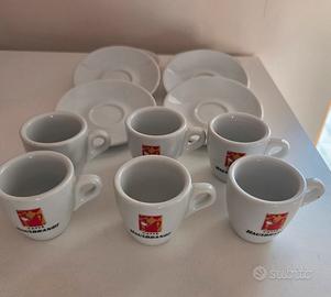 Hausbrandt Set 6 piattini e tazzine da caffè 