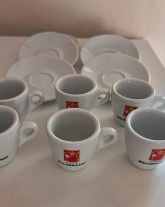Hausbrandt Set 6 piattini e tazzine da caffè 
