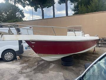 Barca fisherman 20 con motore evinrude 40 cv