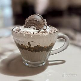 tazza decorativa " fake food" caffè e panna 