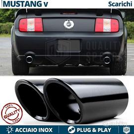 2 TERMINALI di Scarico NERI per FORD Mustang 5