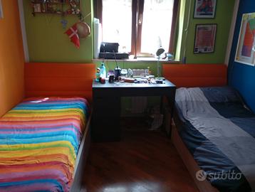 2 Letti singoli contenitore